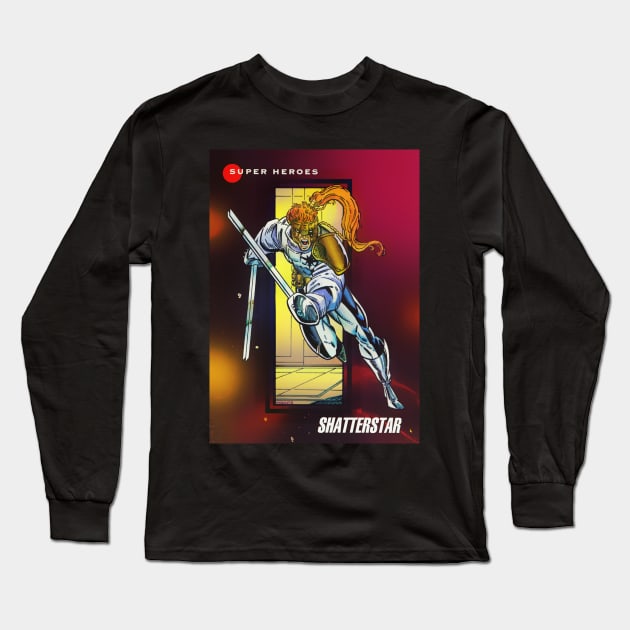 Shatterstar in action Long Sleeve T-Shirt by Psychosis Media